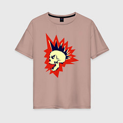 Женская футболка оверсайз Scream punk