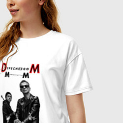 Футболка оверсайз женская Depeche Mode 2023 Memento Mori - Dave & Martin 03, цвет: белый — фото 2