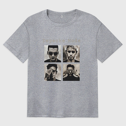 Женская футболка оверсайз Depeche Mode - Violator Live 01 / Меланж – фото 1