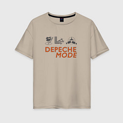 Женская футболка оверсайз Depoeche Mode - Celebration