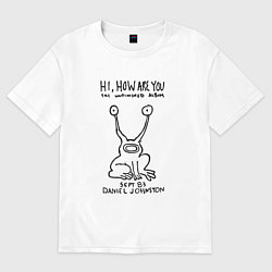 Футболка оверсайз женская Kurt Cobain Hi How Are You, цвет: белый