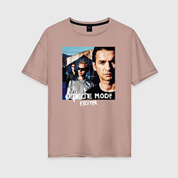 Футболка оверсайз женская Depeche Mode Exciter Tour, цвет: пыльно-розовый