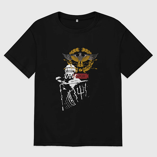 Женская футболка оверсайз Легионер / Черный – фото 1