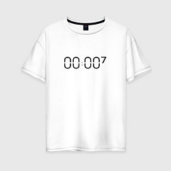 Футболка оверсайз женская Zero o clock bts, цвет: белый