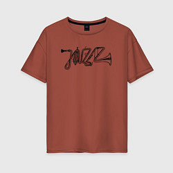 Женская футболка оверсайз Jazz style