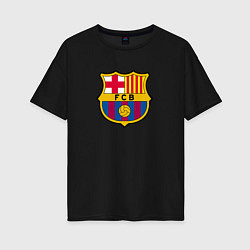 Женская футболка оверсайз Barcelona fc sport