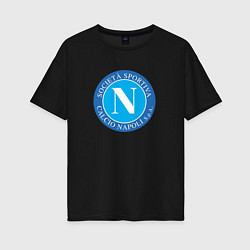 Футболка оверсайз женская Napoli fc sport, цвет: черный