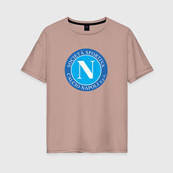 Женская футболка оверсайз Napoli fc sport