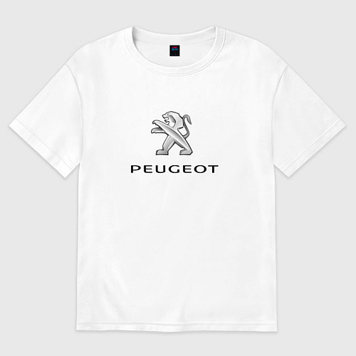 Женская футболка оверсайз Peugeot sport auto / Белый – фото 1