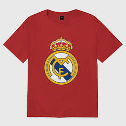Футболка оверсайз женская Real madrid fc sport, цвет: красный