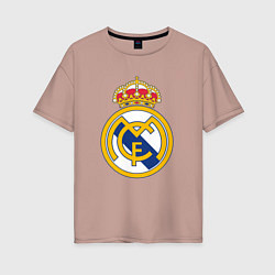 Женская футболка оверсайз Real madrid fc sport