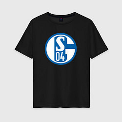 Женская футболка оверсайз Schalke 04 fc club