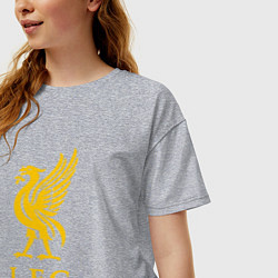 Футболка оверсайз женская Liverpool sport fc, цвет: меланж — фото 2