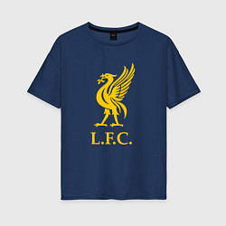 Футболка оверсайз женская Liverpool sport fc, цвет: тёмно-синий