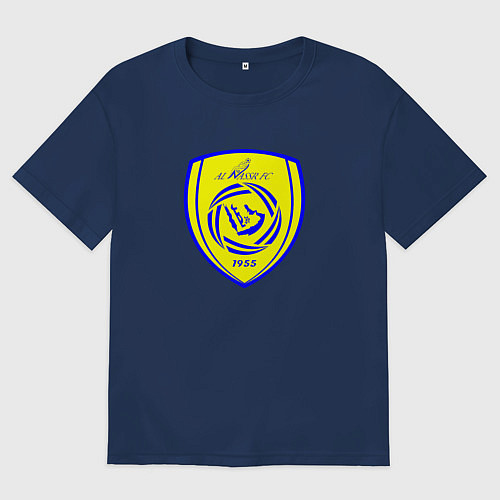 Женская футболка оверсайз Аль-наср Дубай / Тёмно-синий – фото 1