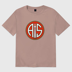 Футболка оверсайз женская Антальяспор клуб, цвет: пыльно-розовый