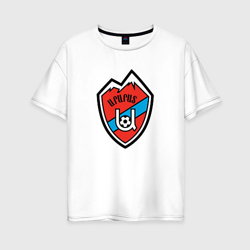 Женская футболка оверсайз Армения клуб / Белый – фото 1