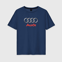 Женская футболка оверсайз Audi brend