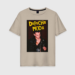 Женская футболка оверсайз Depeche Mode Dave