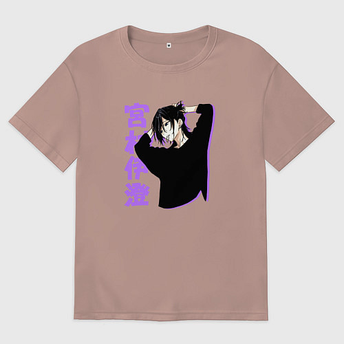 Женская футболка оверсайз Изуми - Хоримия / Пыльно-розовый – фото 1