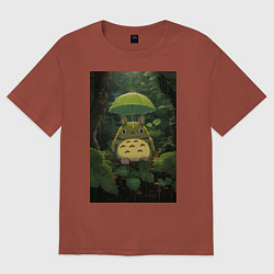 Женская футболка оверсайз Тоторо мой сосед