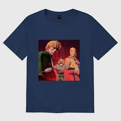 Футболка оверсайз женская Сага о Винланде - Время, цвет: тёмно-синий