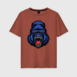 Футболка оверсайз женская Blue monkey, цвет: кирпичный