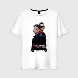 Женская футболка оверсайз Depeche Mode - Dave and Martin Memento Mori