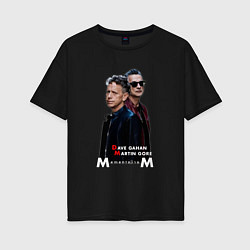 Женская футболка оверсайз Depeche Mode - Dave Gahan and Martin Gore memento