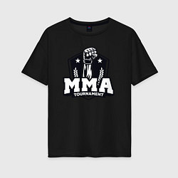 Женская футболка оверсайз Турнир MMA