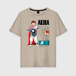 Женская футболка оверсайз Тетсуо из аниме акира