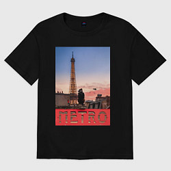 Женская футболка оверсайз Moмo - Париж