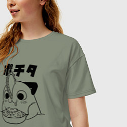 Футболка оверсайз женская Почита милашка, цвет: авокадо — фото 2