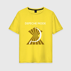Футболка оверсайз женская Depeche Mode - A broken frame tour, цвет: желтый