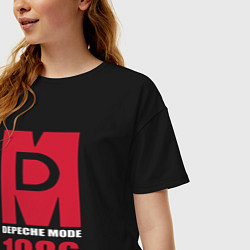 Футболка оверсайз женская Depeche Mode - Black Celebration album merch, цвет: черный — фото 2