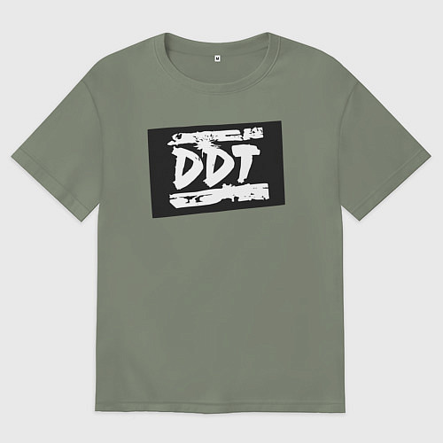 Женская футболка оверсайз ДДТ - логотип / Авокадо – фото 1