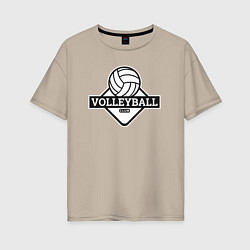 Женская футболка оверсайз Volleyball club