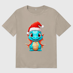 Женская футболка оверсайз Маленький дракон 2024