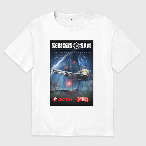 Женская футболка оверсайз Serious Sam 1 - second encounter / Белый – фото 1