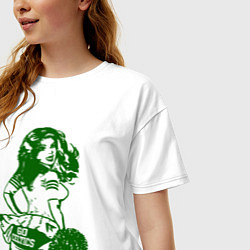 Футболка оверсайз женская Go Celtics, цвет: белый — фото 2