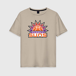 Футболка оверсайз женская Phoenix Suns, цвет: миндальный