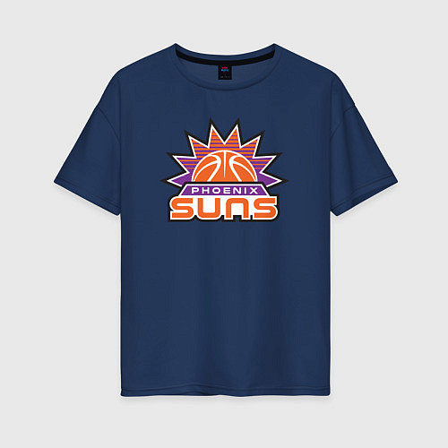 Женская футболка оверсайз Phoenix Suns / Тёмно-синий – фото 1