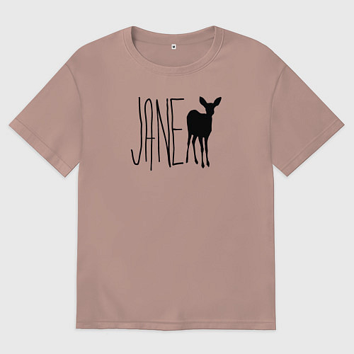 Женская футболка оверсайз Джейн с футболки Макс из Life is Strange / Пыльно-розовый – фото 1