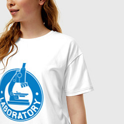 Футболка оверсайз женская Laboratory, цвет: белый — фото 2