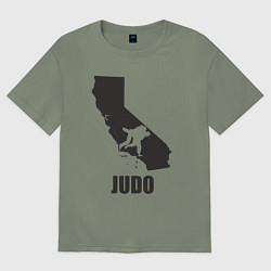 Футболка оверсайз женская Дзюдо Калифорния, цвет: авокадо