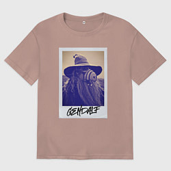 Футболка оверсайз женская Гэндальф, цвет: пыльно-розовый