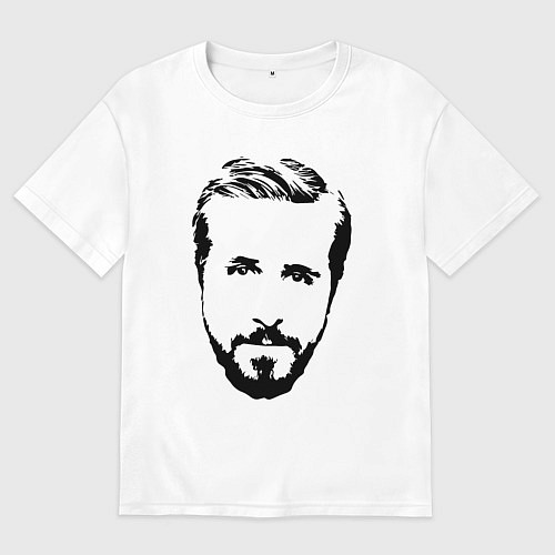 Женская футболка оверсайз Гослинг / Белый – фото 1