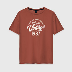 Женская футболка оверсайз 1987 год - выдержанный до совершенства
