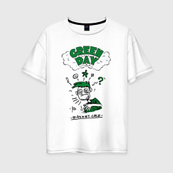 Женская футболка оверсайз Green day basket case