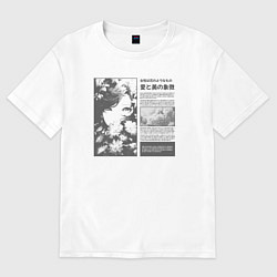 Женская футболка оверсайз Женщина как цветок